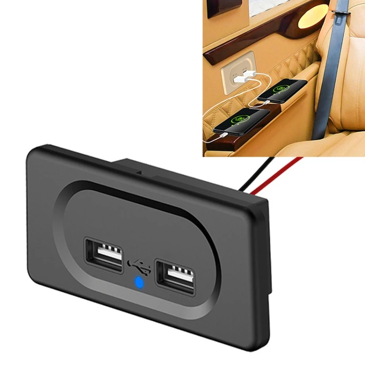 

best selling simple design.car charger adapter 4.8A Short Cable Simple installation Car Charger Dual USB Charger