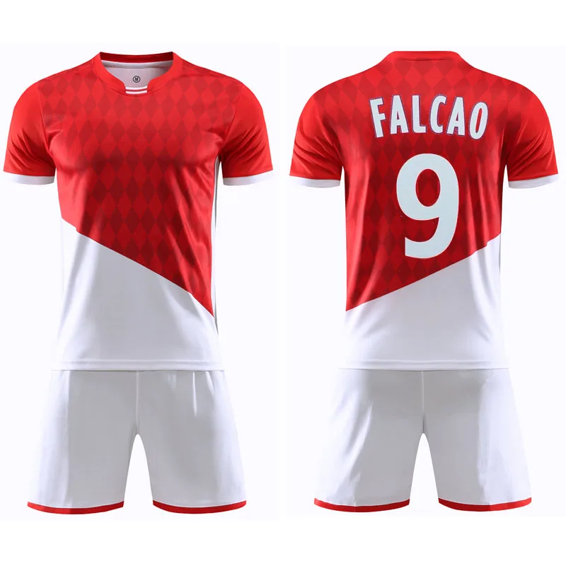 

National Team Monaco New Season Red And White Football Suit, Custom color