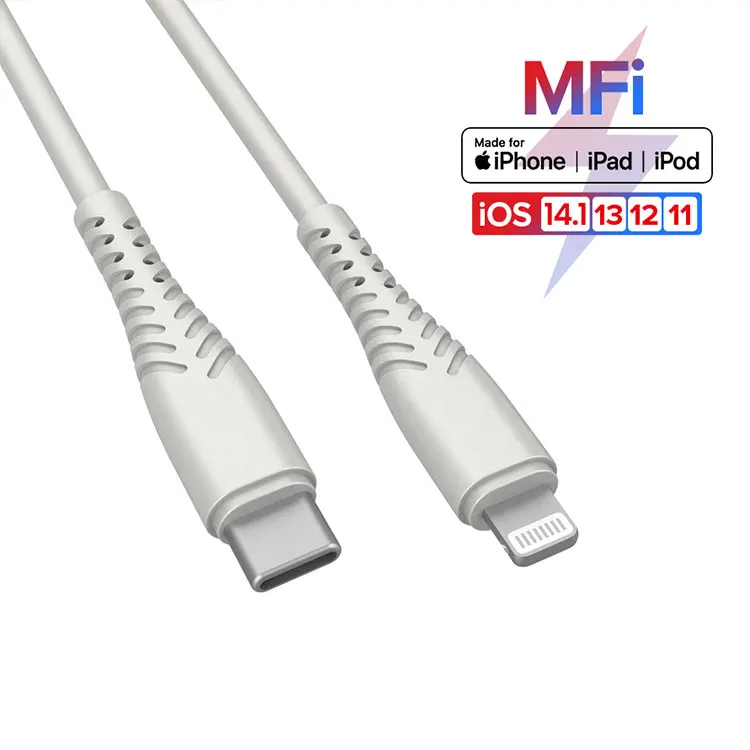 

for iPhone Ladekabel Lightning Kabel for Apple MFi Zertifiziert Schnell USB C to 8 pin Lighting Kabel- 1m White color, White black or oem