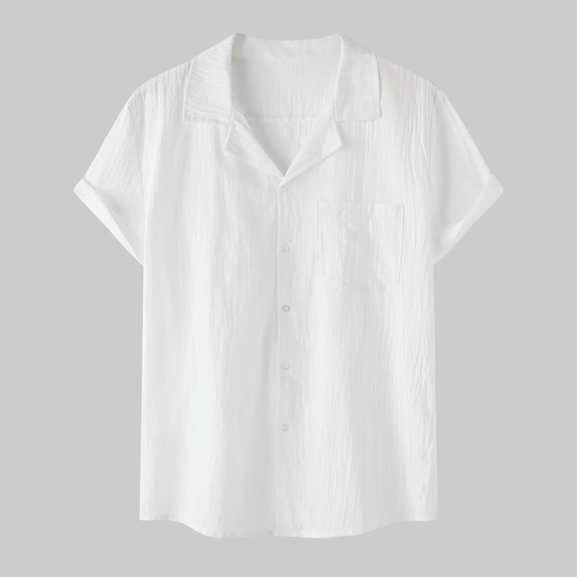 2022 Fashion Casual Shirt Wholesale Multicolor Shirt Men Linen cotton Shirts for Men