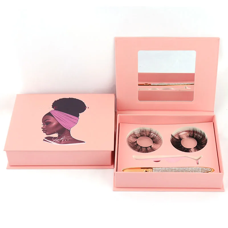 

Wholesale mink eyelash,magnetic eyelash case,private label custom packaging box 3d mink lashes magnetic box