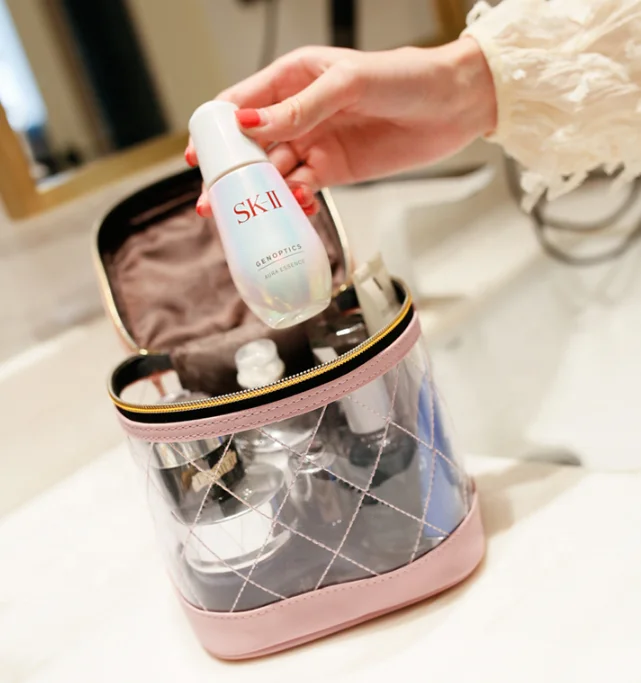 

Net red ins super fire cosmetic bag small large capacity portable portable travel storage bag makeup bag, Customized