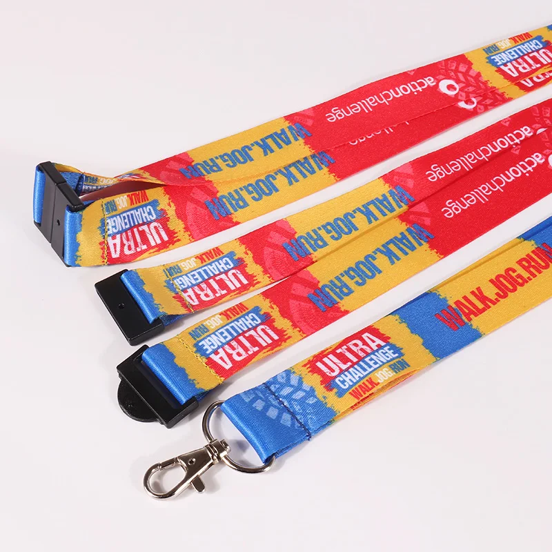 Custom Lanyard With Logo No Minimum Order Flat Printed Lanyards With