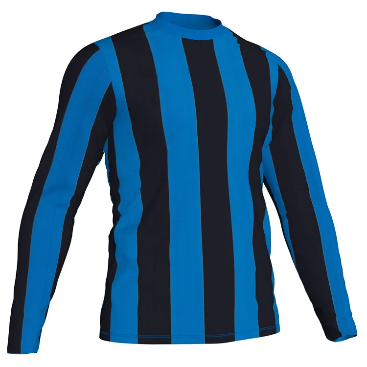

design your own high quality long sleeve soccer t shirt jersey, Striped