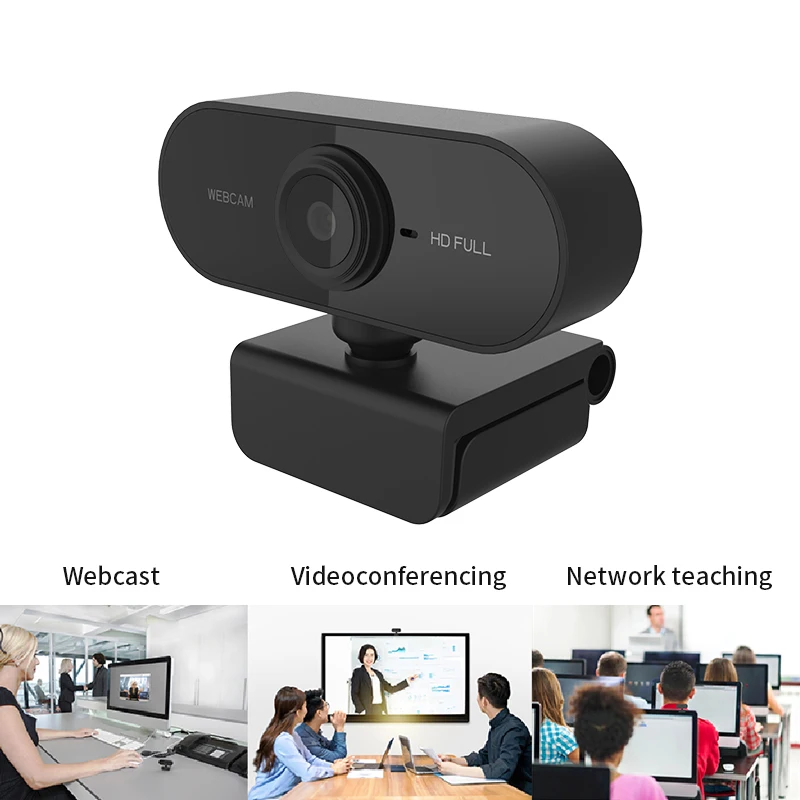 
1080P autofocus Full HD Webcam with Microphone USB PC Camera WebCam Streaming for Video Calling Webcam 