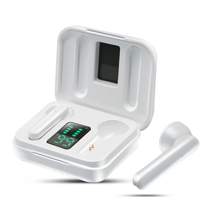 

J4 tws Earphones Touch Stereo Headsets HiFi Music Sport Waterproof Wireless Earphone Led Display Earbuds j4, Black/white