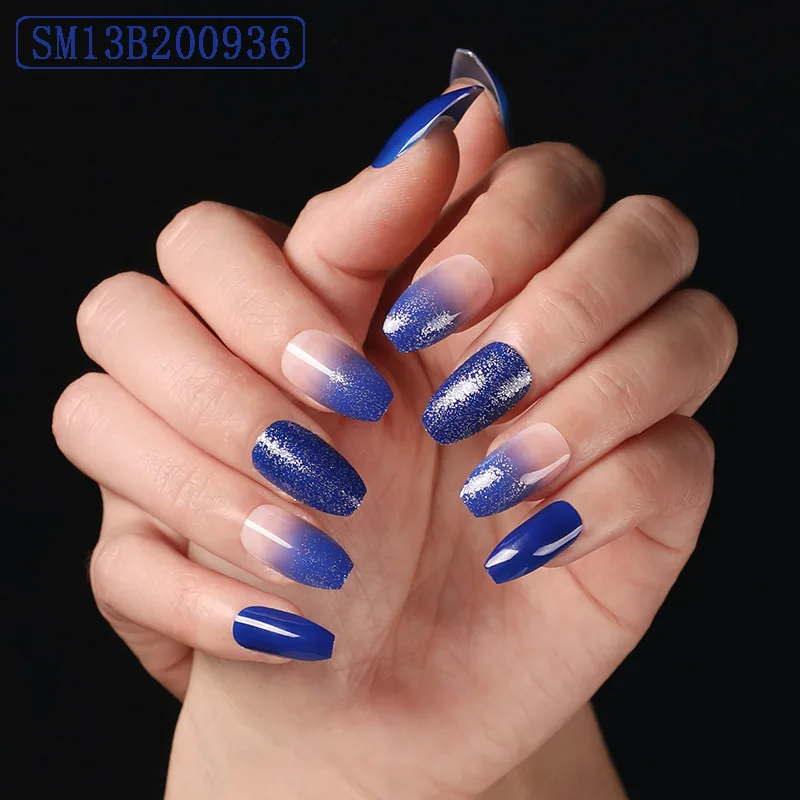 

blue ballerina press on nails reusable press on nails ombre press on nail manufacturers