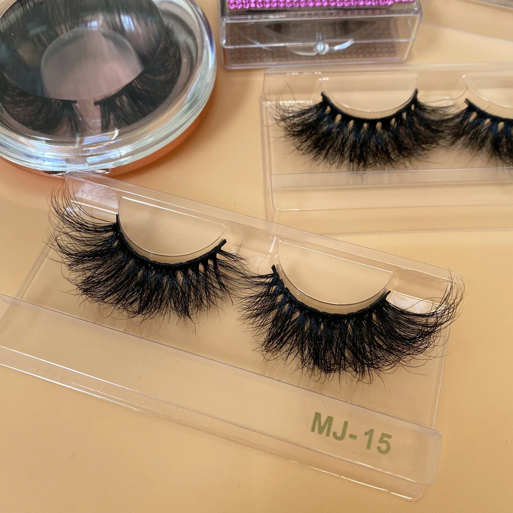 

25mm Full Strip Eyelashes Mink 3d Fluffy Handmade Eyelashes Lashes3d Wholesale Vendor Premium Dramatic 5d Mink Eyelashes, Natural black