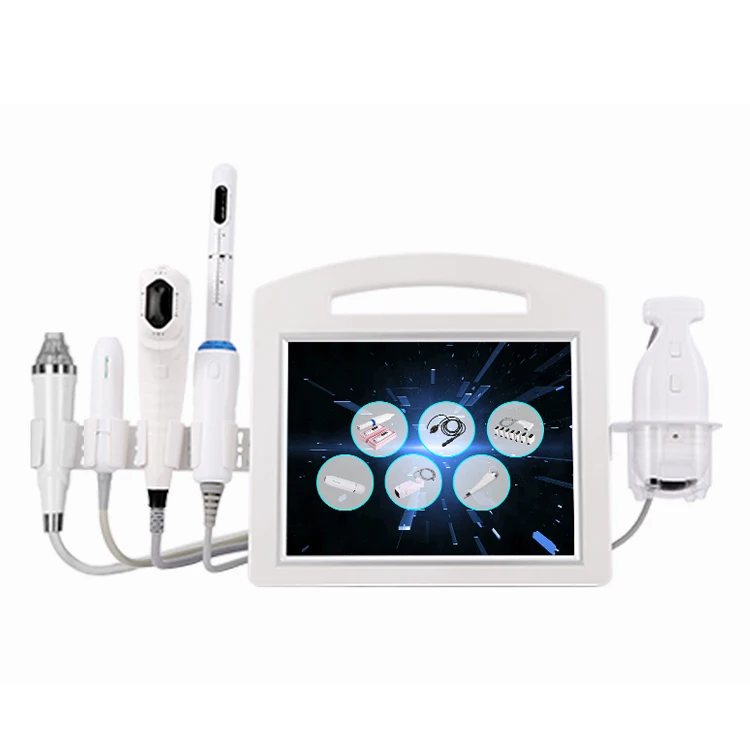 

painless non-invasive 6 in 1 ultrasound 4D hifu multi-rows rf microneedling body shaping face lifting vaginal tightening device