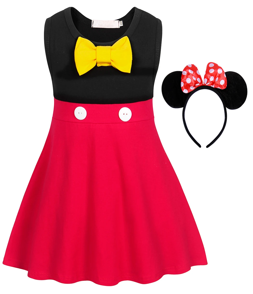 

Mouse Princess Dress Mickey Style Princess Girls Party Baby Girl Dress