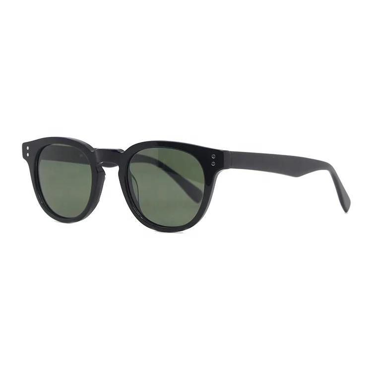

Multi-color Polarized Round Acetate Sunglasses Lunettes