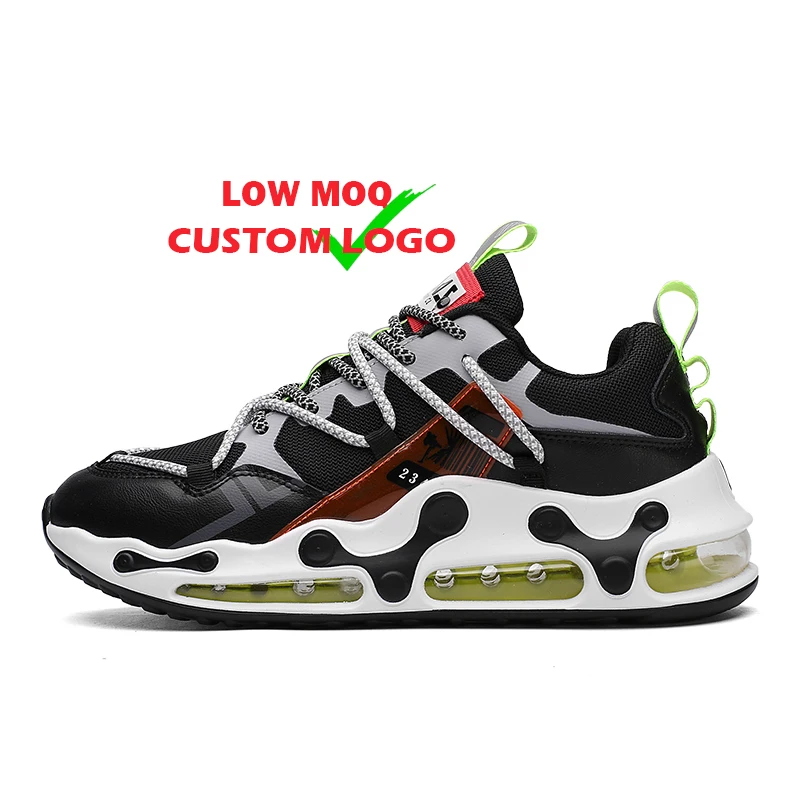 

2021 Breathable Microfiber Leather Mesh Men Basketball Running Sneakers