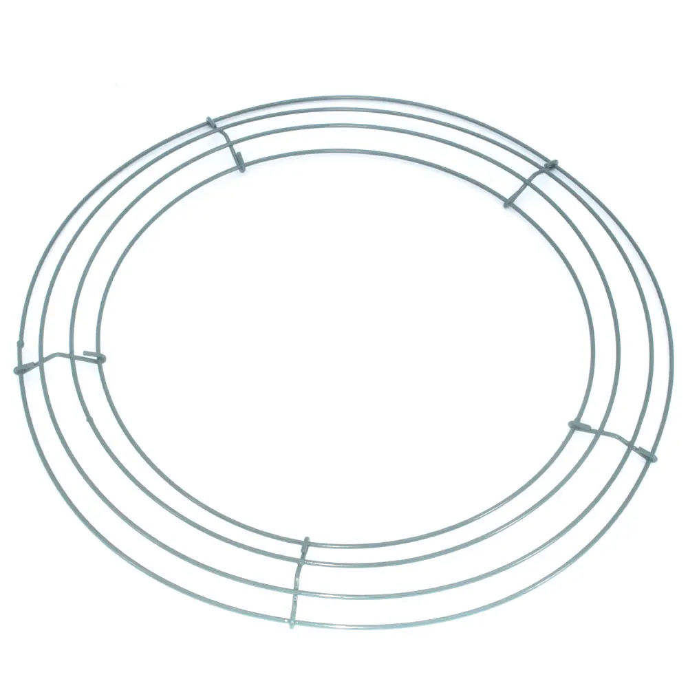 

12 Pack 14 Inch Metal Wreath Frame Ring Round Heart Wire Wreath Form for Christmas Decoration