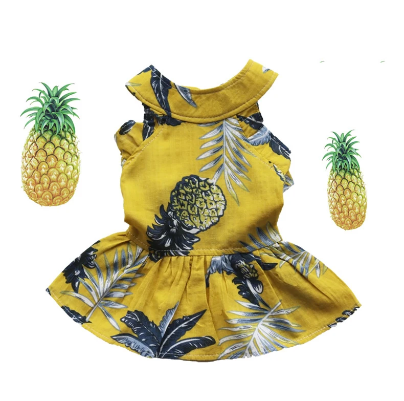 

Fashion spring autumn printed cotton thin princess dress dog skirt