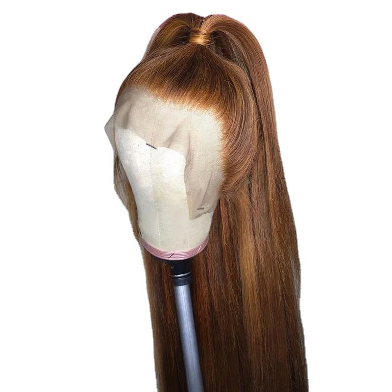 

13x4 lace front wig Indian Human Hair Straight Blonde Color #27 13x6 Lace Frontal Wig for Black Women