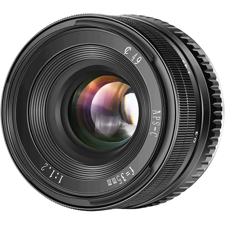 

35mm f/1.2 Micro Single Lens Manual Focus Prime Lens With High Aperture, Black