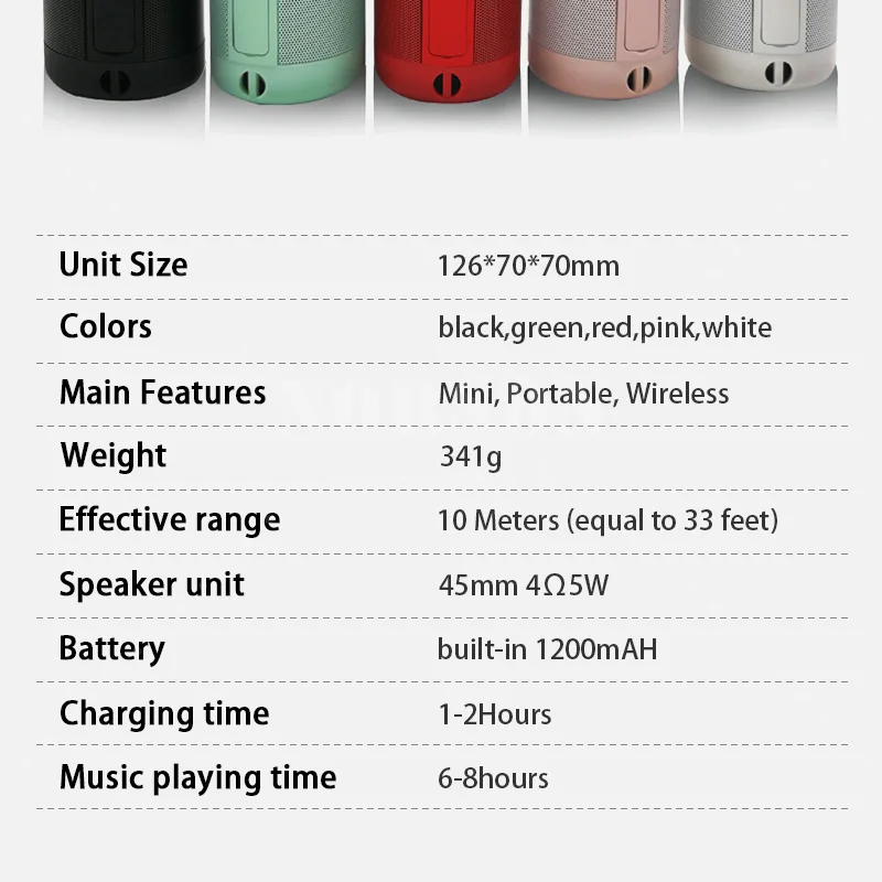 2020 True Wireless IPX5 Professional Computer Home Bass Portable Bluetooth Speaker - ANKUX.COM