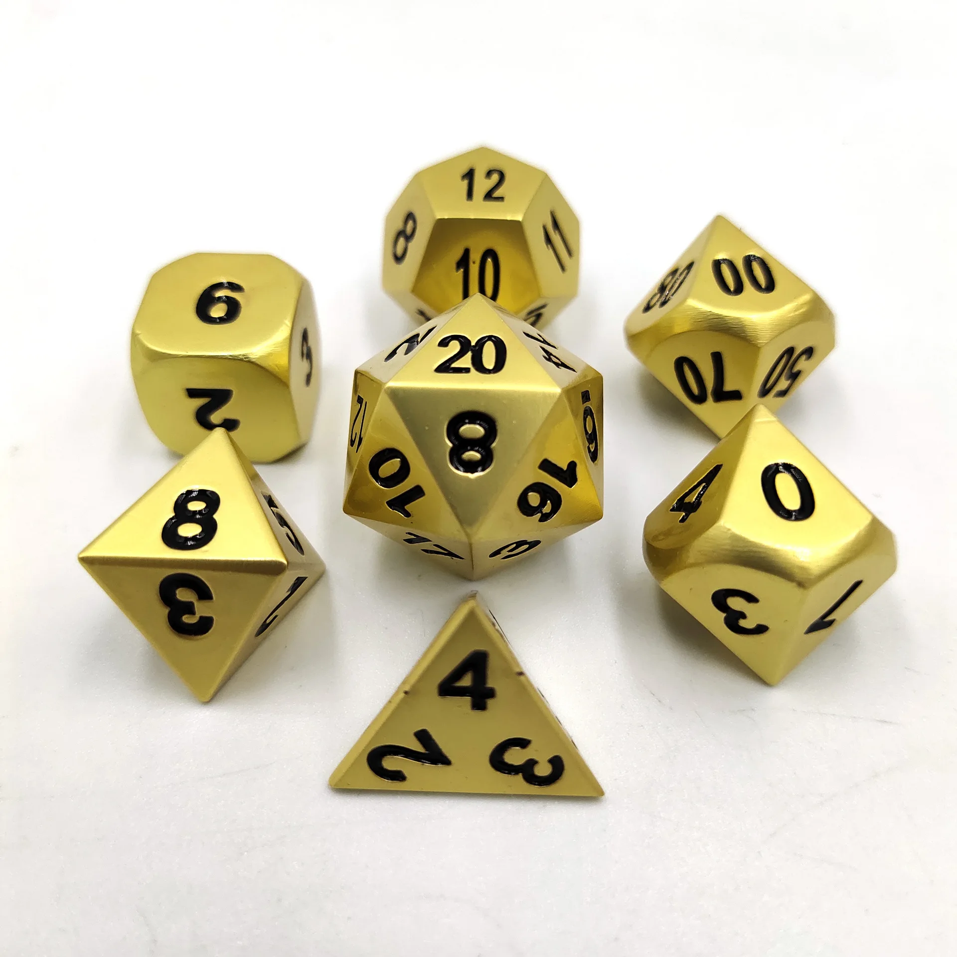 

2021 New Hot Selling Engraved Custom Polyhedral Metal Dice Set