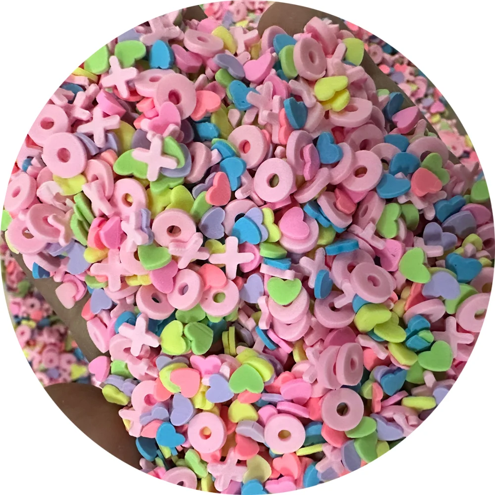 

Purple Blue Pink White Clay Slices Polymer Clay Sprinkles for Valentines Decoration DIY Crafts Accessories