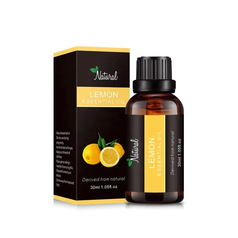 

Private Label 10ml Lemon 100% Pure Natural Aromatherapy Essential Oil Diffuser Oil Facial Care Body Whiten Christmas Gift