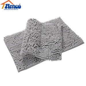 Image of custom size microfiber chenille mat bathroom rug set