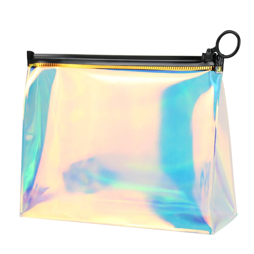 

Waterproof Clear Cosmetic Bags PVC Transparent Zippered Toiletry Bag Transparent Cosmetic Bag, As the picture show