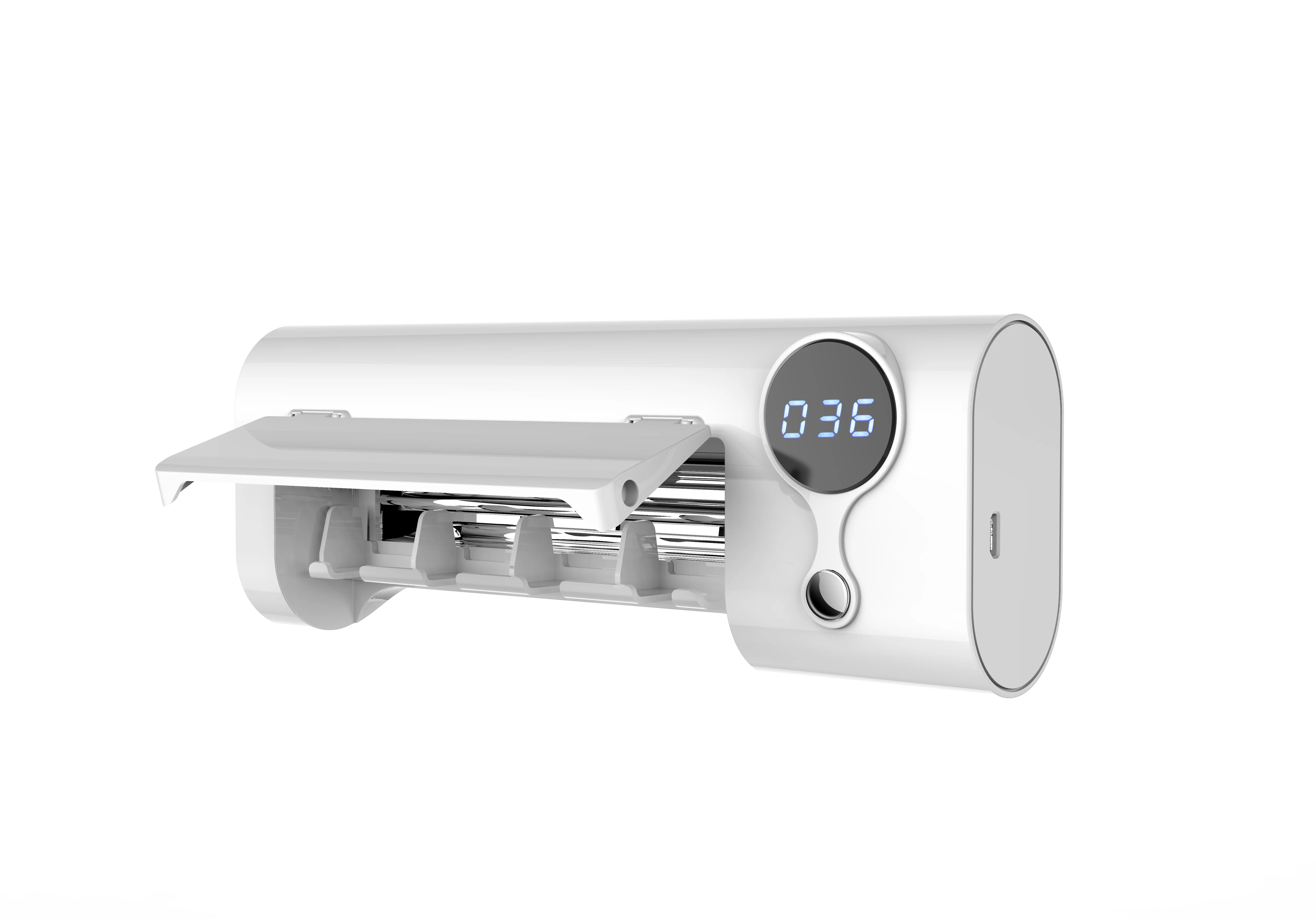
Portable rechargeable sterilization equipments usb wall mounted uv toothbrush holder 99% led toothbrush sterilizer 
