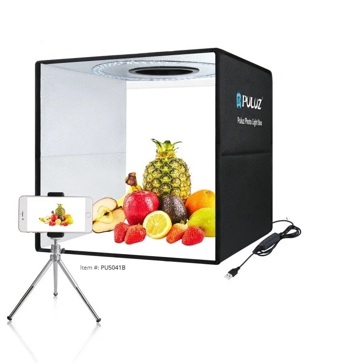 

Newest design good feedback Puluz 20/30/40cm mini photo studio portable photo studio lighting, Different color for choose