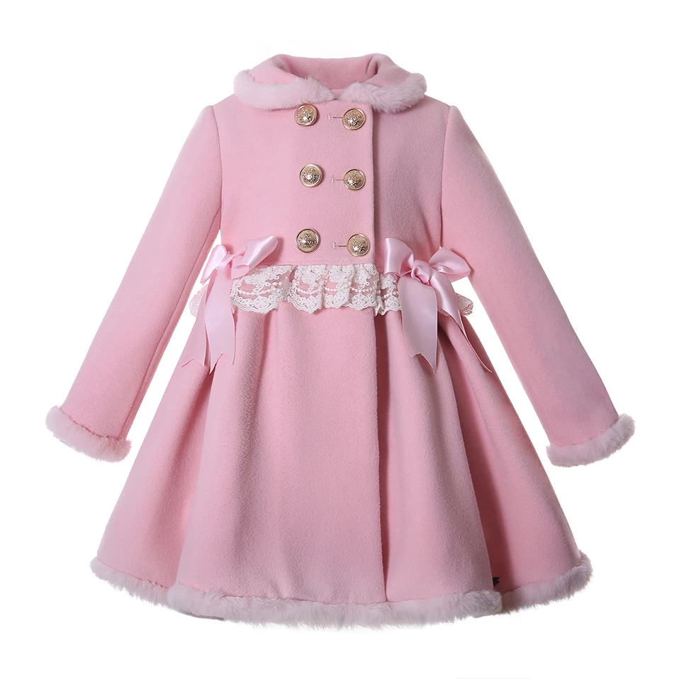 

Wholesale Pettigirl New Winter Pink Kids Children's Fur Jakcet Cardigan Coat for Baby Girls Clothing Size 23 456789 10 11 12YRS