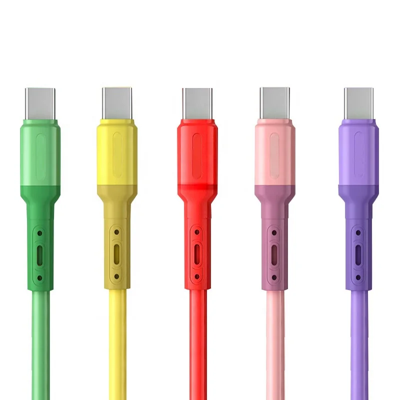 

Liquid soft glue data cable is applicable to i--phone type-C Android mobile phone charging cable 3A Huawei fast charging cable