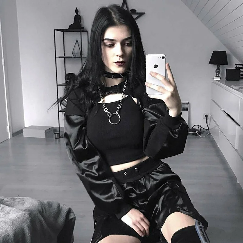 

High quality new arrive womens long sleeve crop sweatshirt