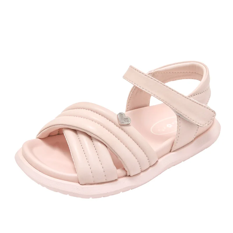 

Summer new Korean style girls' sandals primary school students flat bottom princess shoes children's fashion non-slip sandals