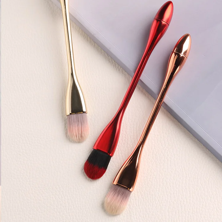 Rose Gold Mud Mask Application Nylon Hair Cosmetic Face Mask Brush