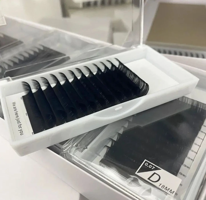 Russian Volume Single Lashes 7-15mm Synthetic Hair 0.03 0.05 0.07 0.10 0.15 Individual Classic Lashes
