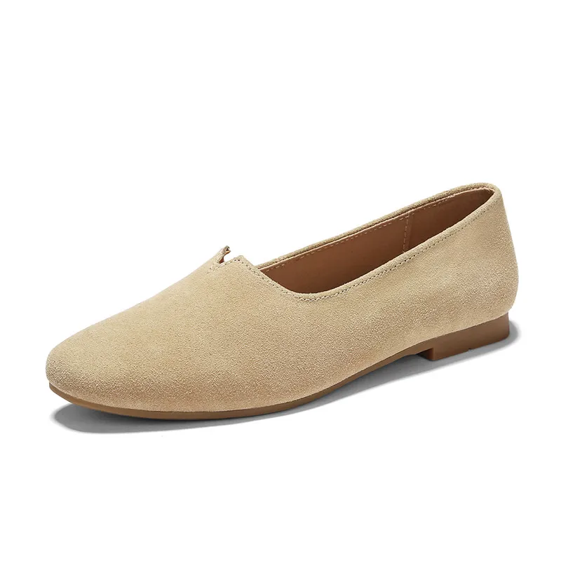 

Custom High Quality Two-layer Suede Cowhide Shoes Woman Shoes  Shoes