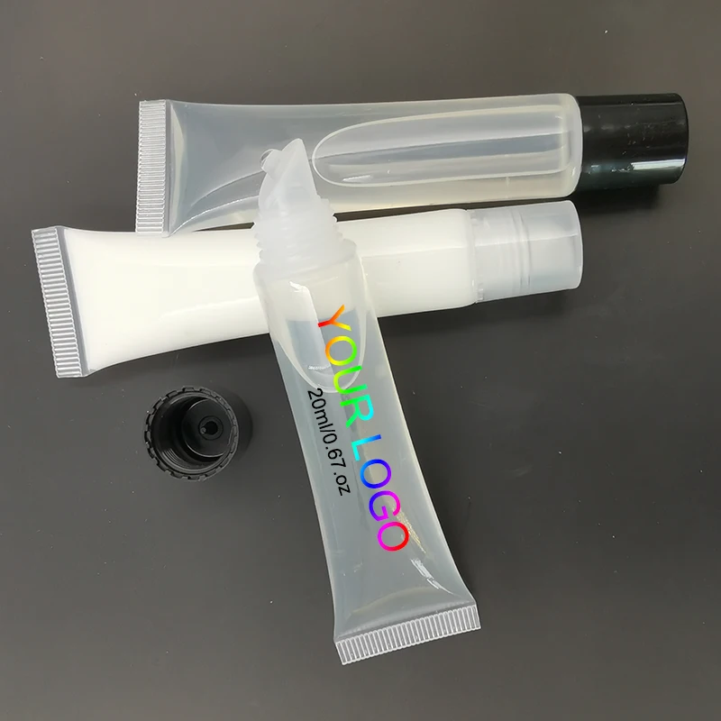 

Small size 20 ml waterproof transparent water melon tube lace glue, Transparent , white