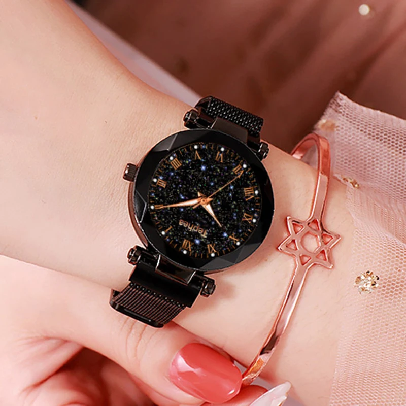 

clearance stock starry sky women watch