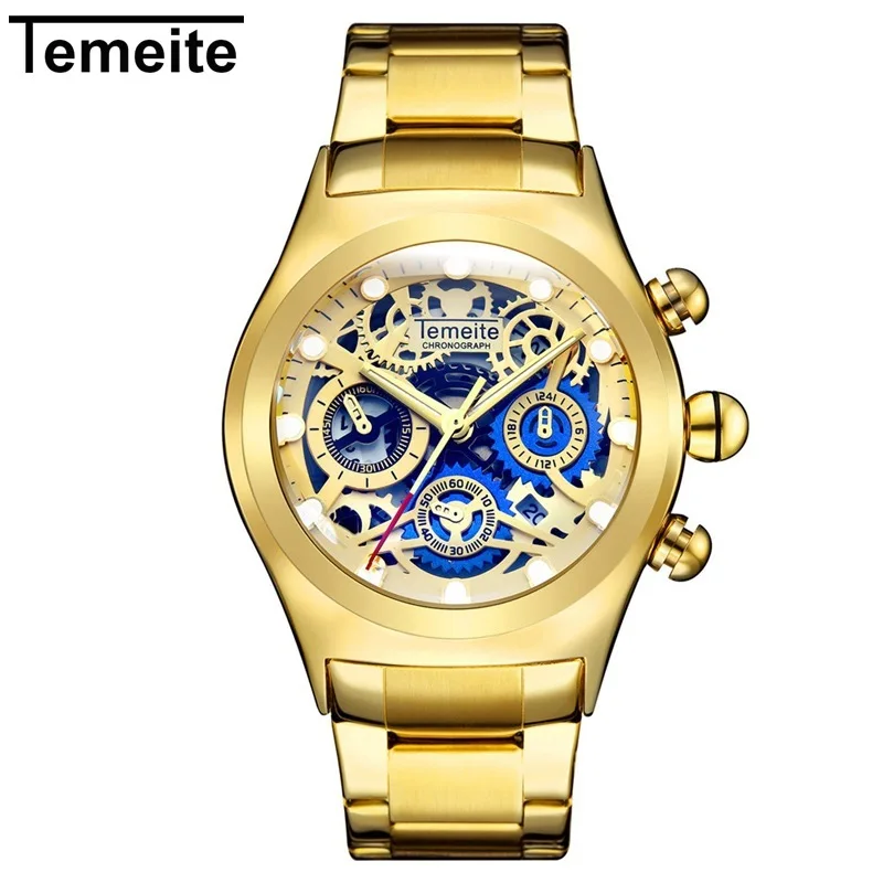

Mens Watches Top Brand Luxu Stainless Steel Strap Military Oversize Wristwatch Stainless Steel Men Watches, Multi colors