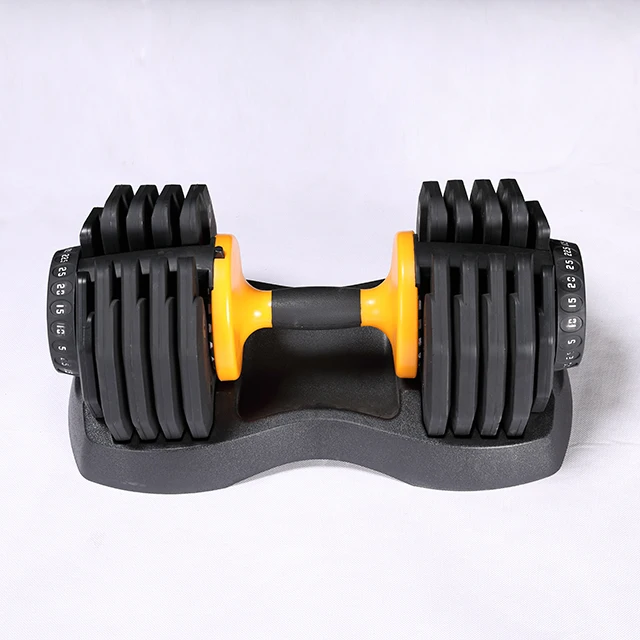 

competitive price Cast Iron Adjustable Dumbbell for fitness with high quality material, Black&green , black&yellow