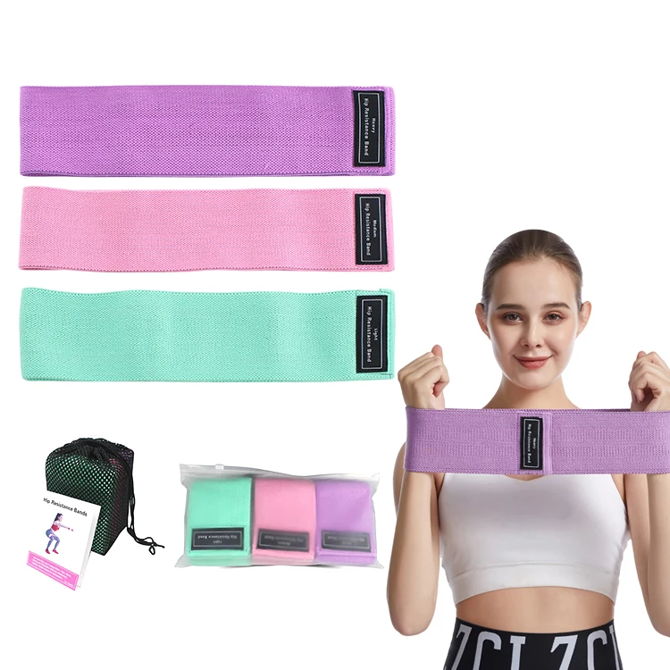 

Mini Textile Resistance Band Cloth Booty Hip Bands for Exercise, Customized