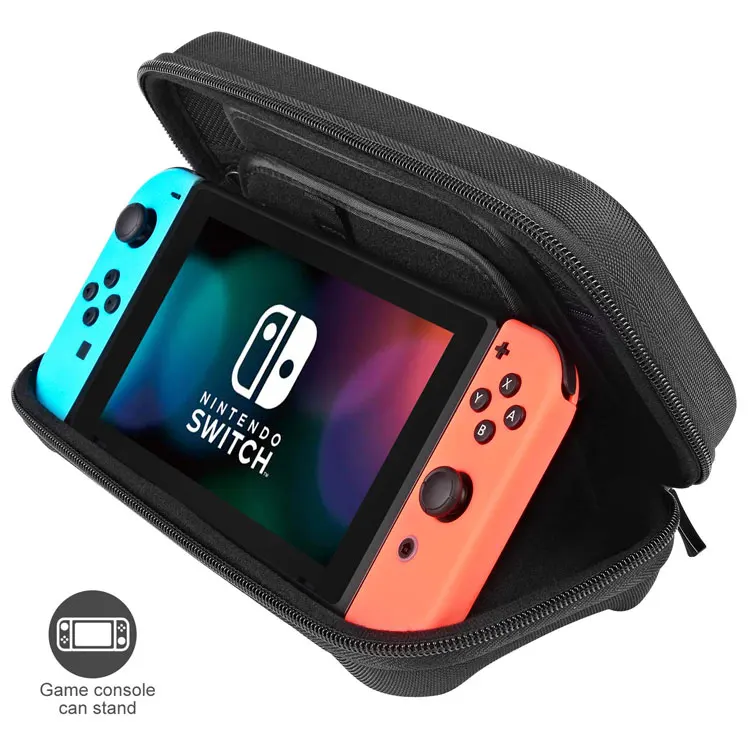 

Custom Hard Shell Eva Case Zipper Game Storage boxes for Nintendo Switch Game, Black/customizable