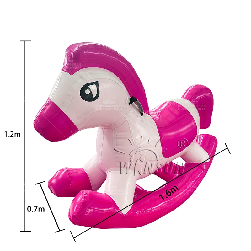 

WINSUN Popular Riding Toy Rocking Horse Toy Inflatable Horse In Advertising Inflatable