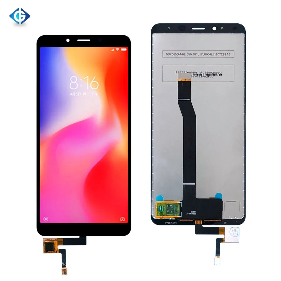 

Mobiles For Redmi 6A Display Touch for Redmi 6 Lcd Screen with Digitizer Assembly for Xiaomi for Redmi 6A Display Combo, Black/white for redmi 6a display