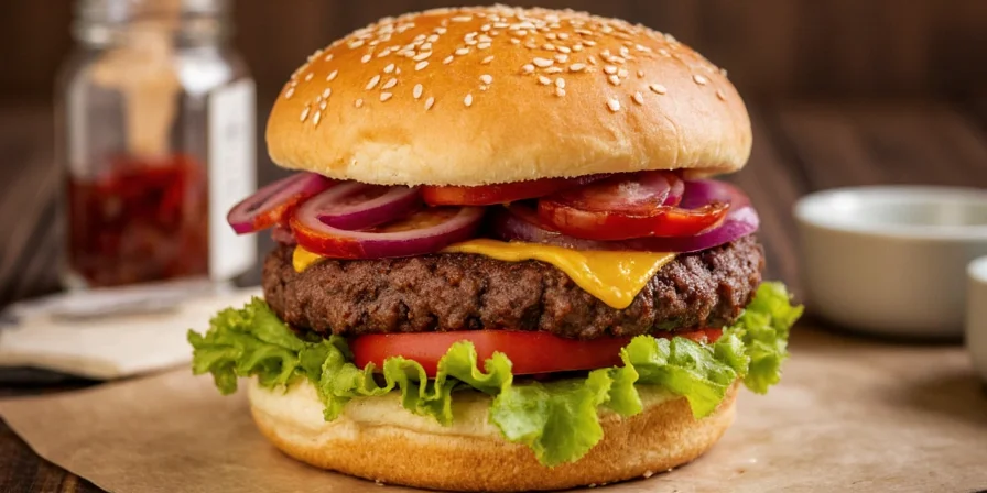 Burger as a blank canvas for flavor