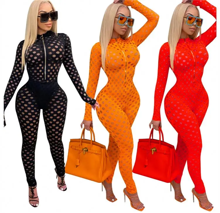 

Newest Design 2020 Winter Women Fashion Clothing Women One Piece Jumpsuits And Rompers Bodycon Jumpsuit