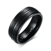 

Manufacturer Custom Mens Black Titanium Jewelry Ring Band