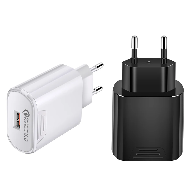 

QC 3.0 Universal Charger 5V2.4A 1USB travel fast chargers US EU Plug Chargers Mobile Phone