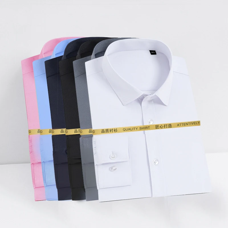 

new design shirts for men in stock plus size shirts high quality long sleeve black shirt