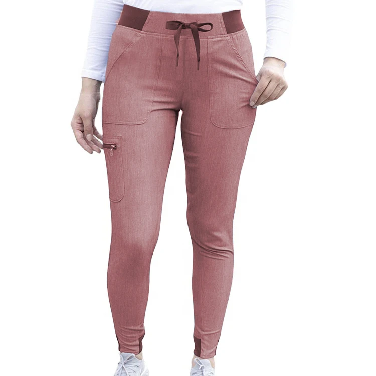 

Fashion scrubs uniforms pant female fit jogger pant apparel stock scrubs uniforms stretch, Customized color
