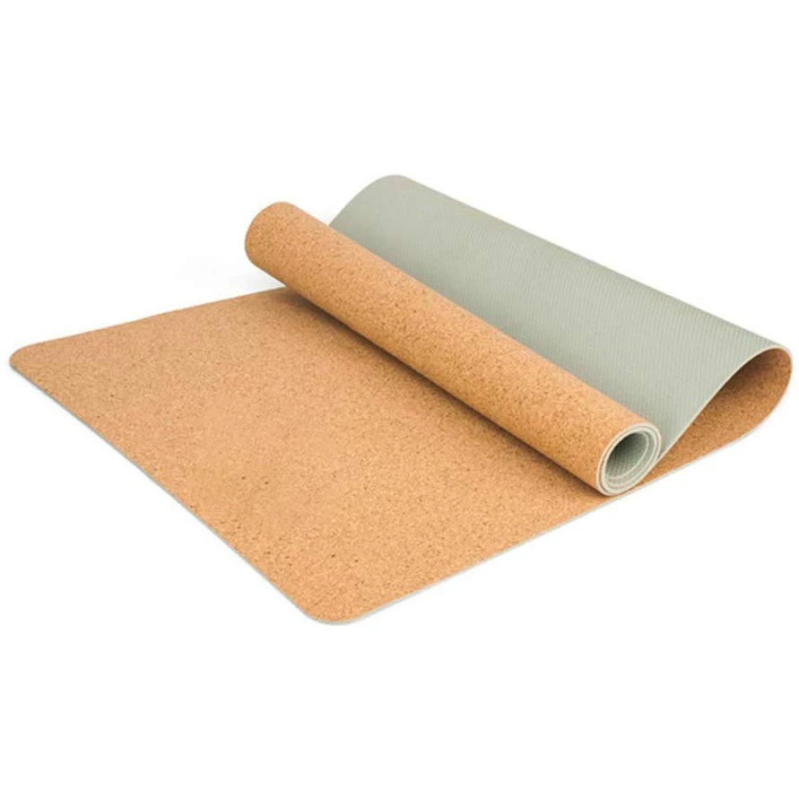 

Jointop Custom Printed 6mm Eco-friendly Natural Rubber TPE Cork Yoga Mat, Stock color or customized